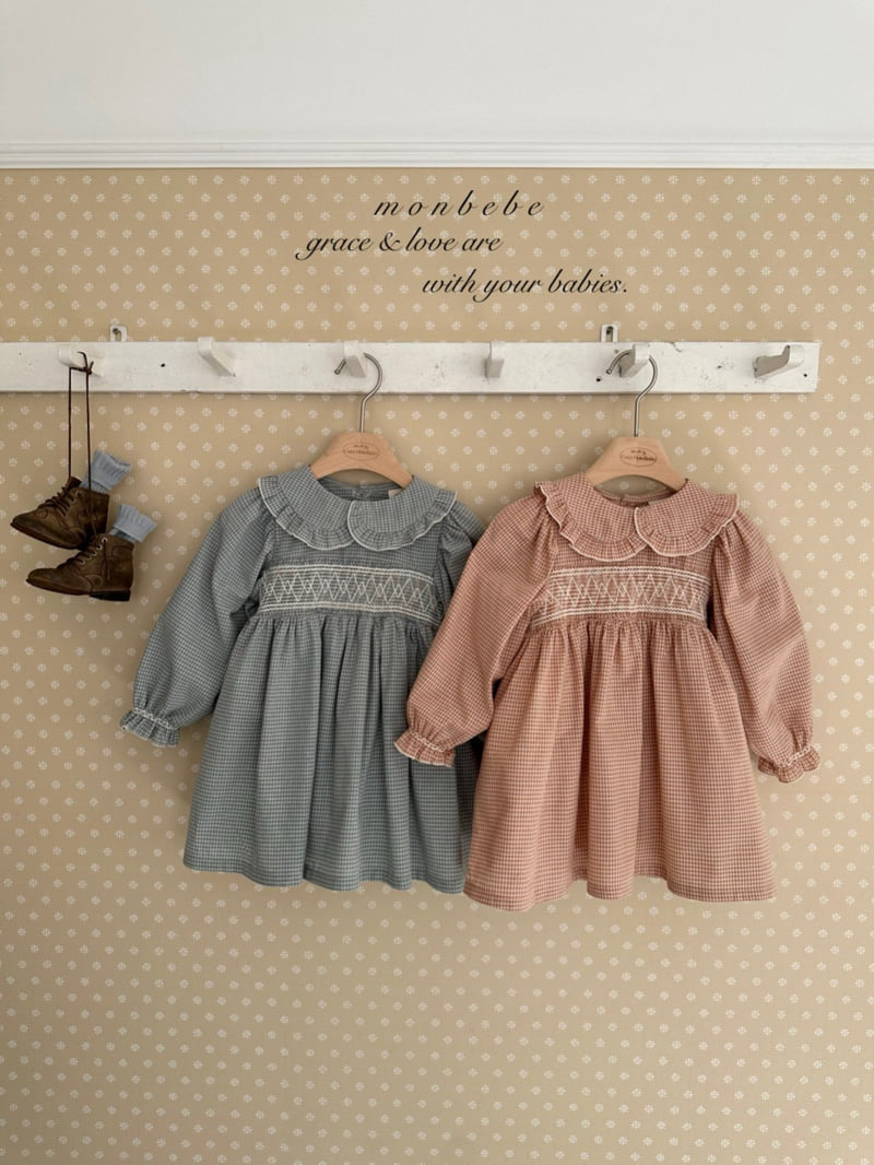 Monbebe - Korean Baby Fashion - #babyclothing - Mila Smocked One-piece