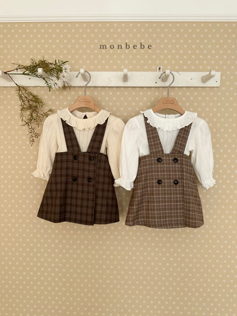 Monbebe - Korean Baby Fashion - #babyfashion - Romy Check One-piece - 11