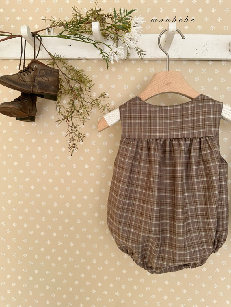 Monbebe - Korean Baby Fashion - #babyfashion - Romy Check Suit - 10