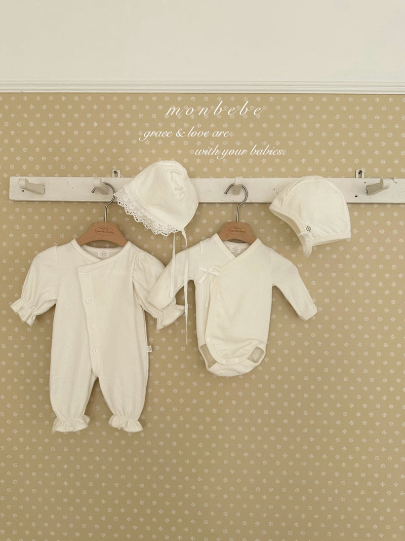 Monbebe - Korean Baby Fashion - #babyfashion - Noah Double Frill Bonnet - 8