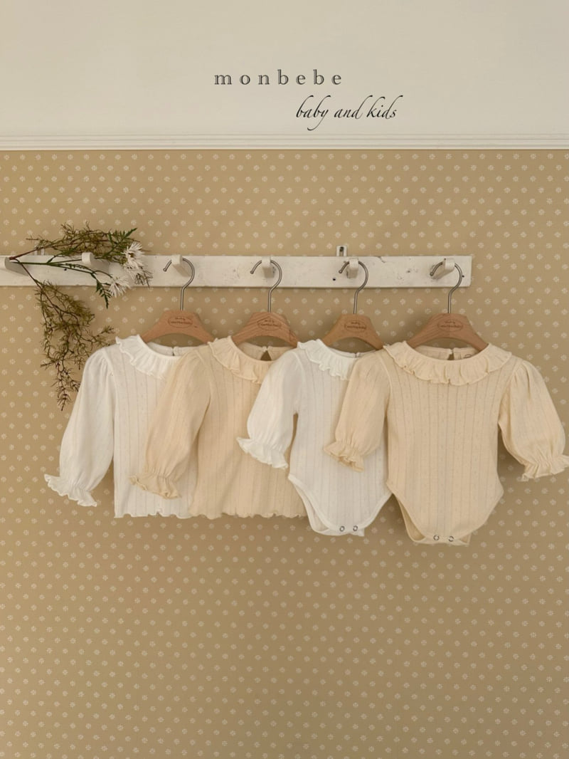 Monbebe - Korean Baby Fashion - #babyfashion - Harmony Frill Tee - 12