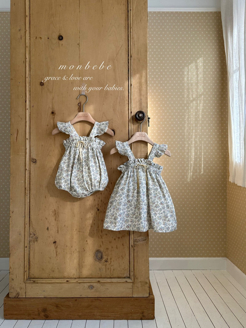Monbebe - Korean Baby Fashion - #babyfever - Flower Frill Suit - 10
