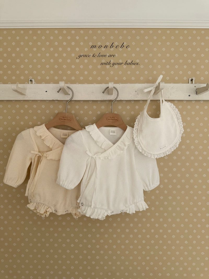 Monbebe - Korean Baby Fashion - #babyfever - Waffle Wrap Suit - 3