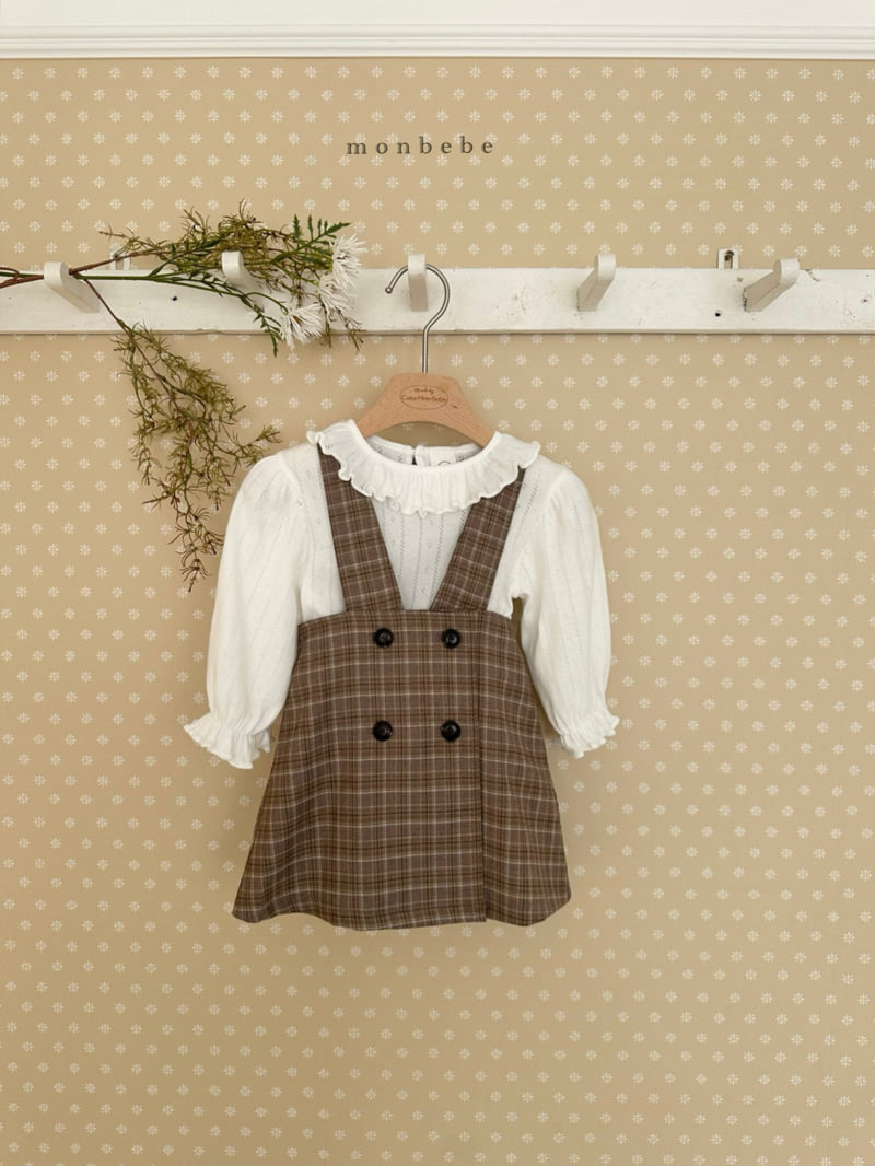 Monbebe - Korean Baby Fashion - #babyfever - Romy Check One-piece - 12
