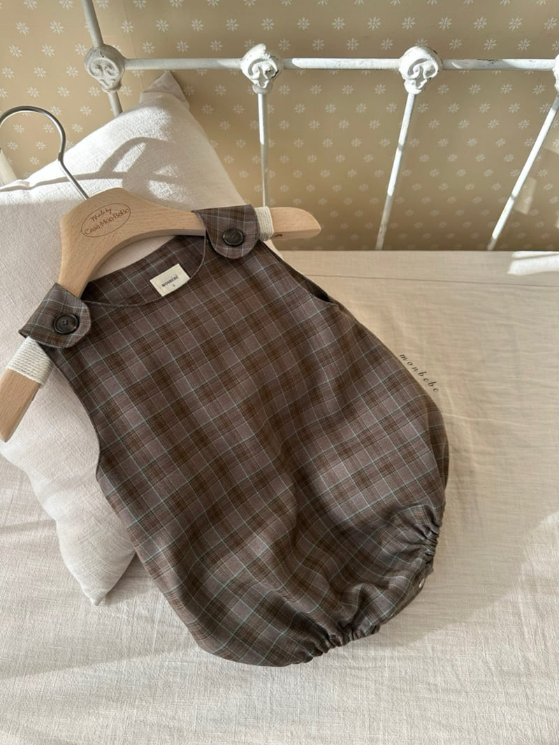 Monbebe - Korean Baby Fashion - #babyfever - Romy Check Suit - 11