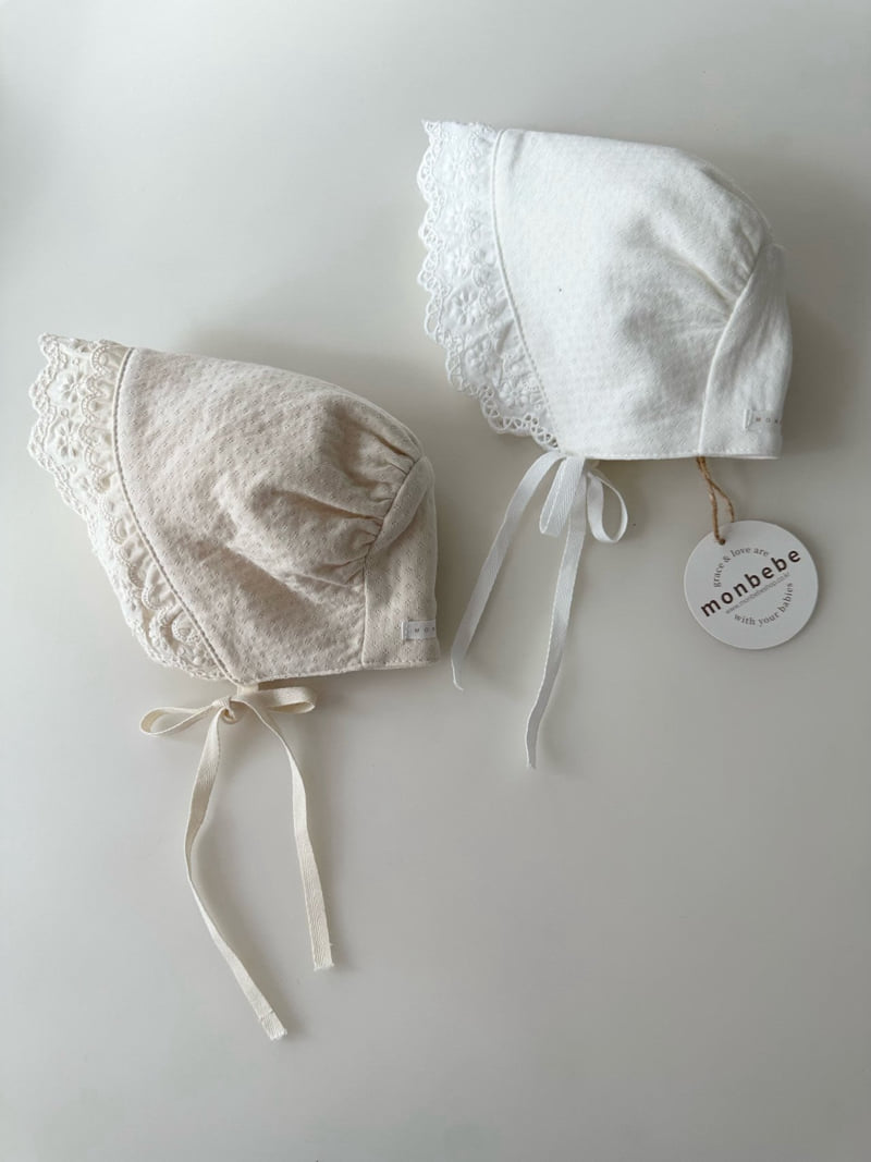 Monbebe - Korean Baby Fashion - #babyfever - Noah Double Frill Bonnet - 9