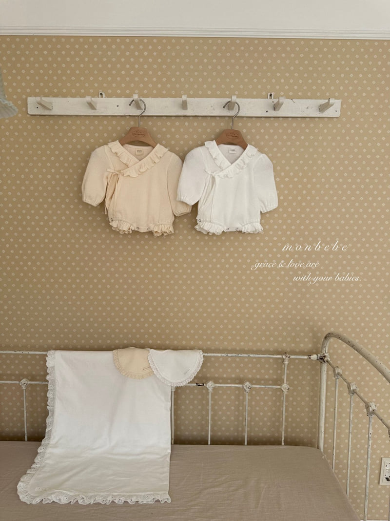 Monbebe - Korean Baby Fashion - #babyfever - Waffle Wrap Suit - 4