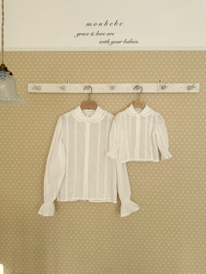 Monbebe - Korean Baby Fashion - #babylifestyle - Pepe Lace Blouse - 7
