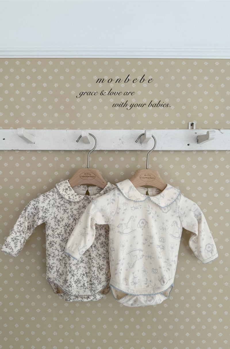 Monbebe - Korean Baby Fashion - #babyoninstagram - Printed Collar Suit - 12