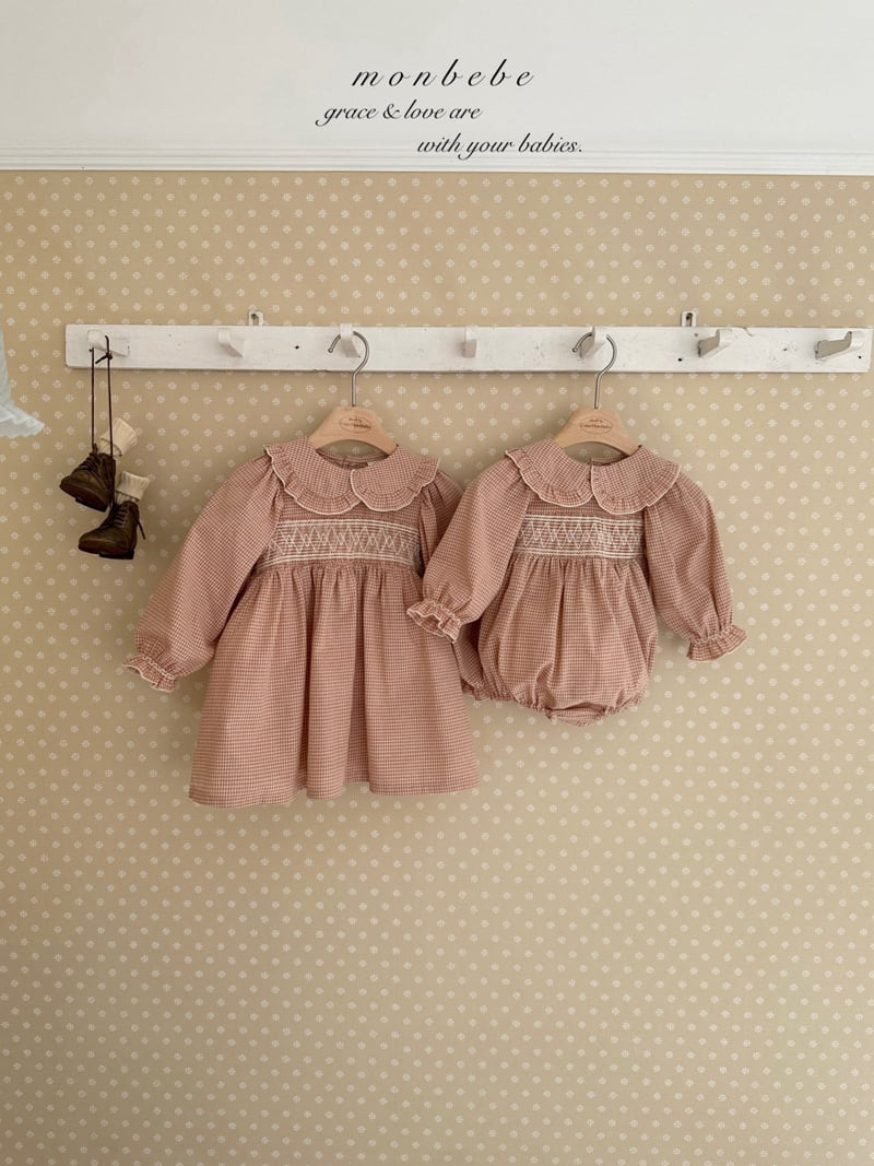 Monbebe - Korean Baby Fashion - #babyoninstagram - Mila Smocked One-piece - 6