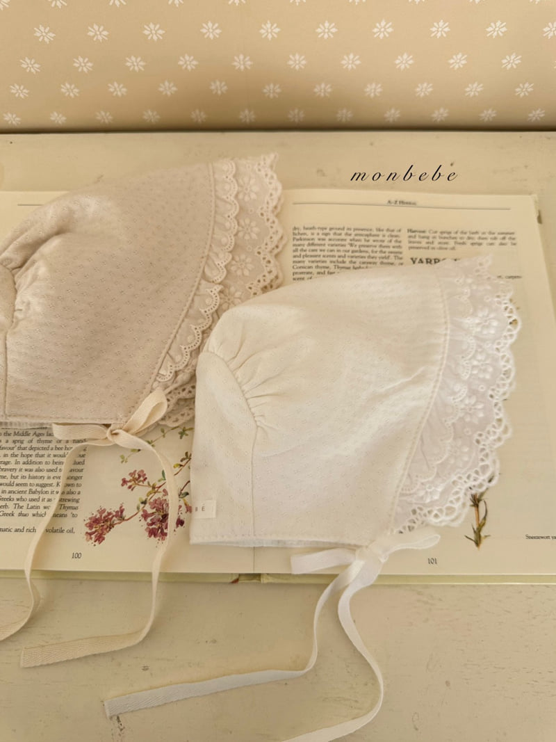 Monbebe - Korean Baby Fashion - #babyoninstagram - Noah Double Frill Bonnet - 12