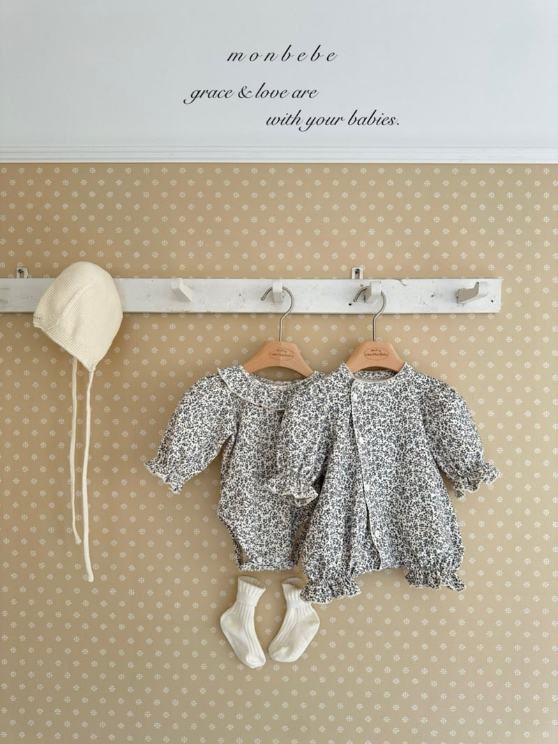 Monbebe - Korean Baby Fashion - #babyootd - Leaf Span Suit - 11