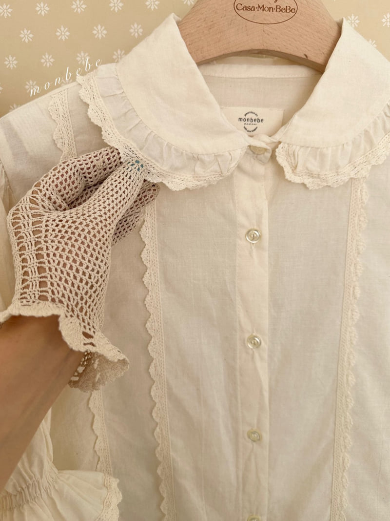 Monbebe - Korean Baby Fashion - #babyootd - Pepe Lace Blouse - 9