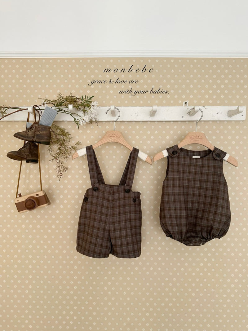 Monbebe - Korean Baby Fashion - #babyootd - Roy Suspender Pants - 2