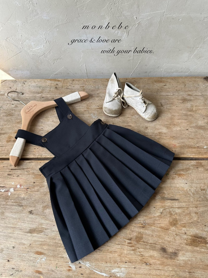Monbebe - Korean Baby Fashion - #babyoutfit - Emma Pleated Suspender Skirt - 7