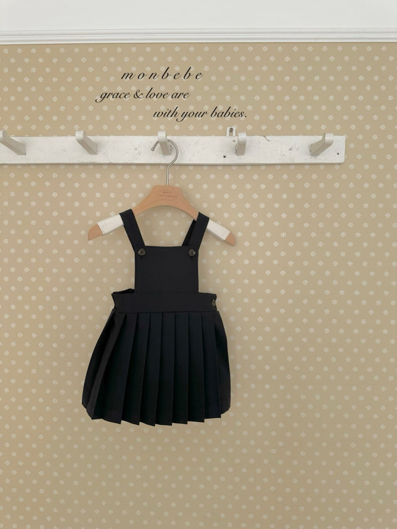 Monbebe - Korean Baby Fashion - #babyoutfit - Emma Pleated Suspender Skirt - 8