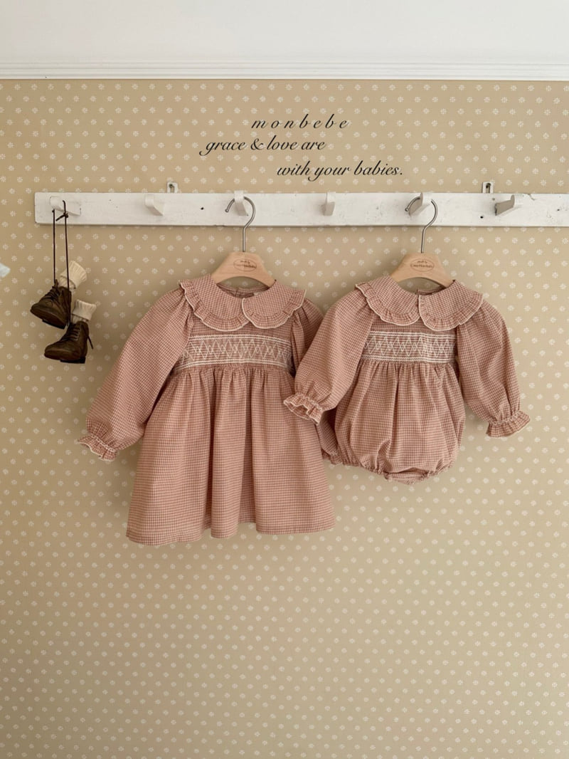 Monbebe - Korean Baby Fashion - #babyoutfit - Mila Smocked One-piece - 9