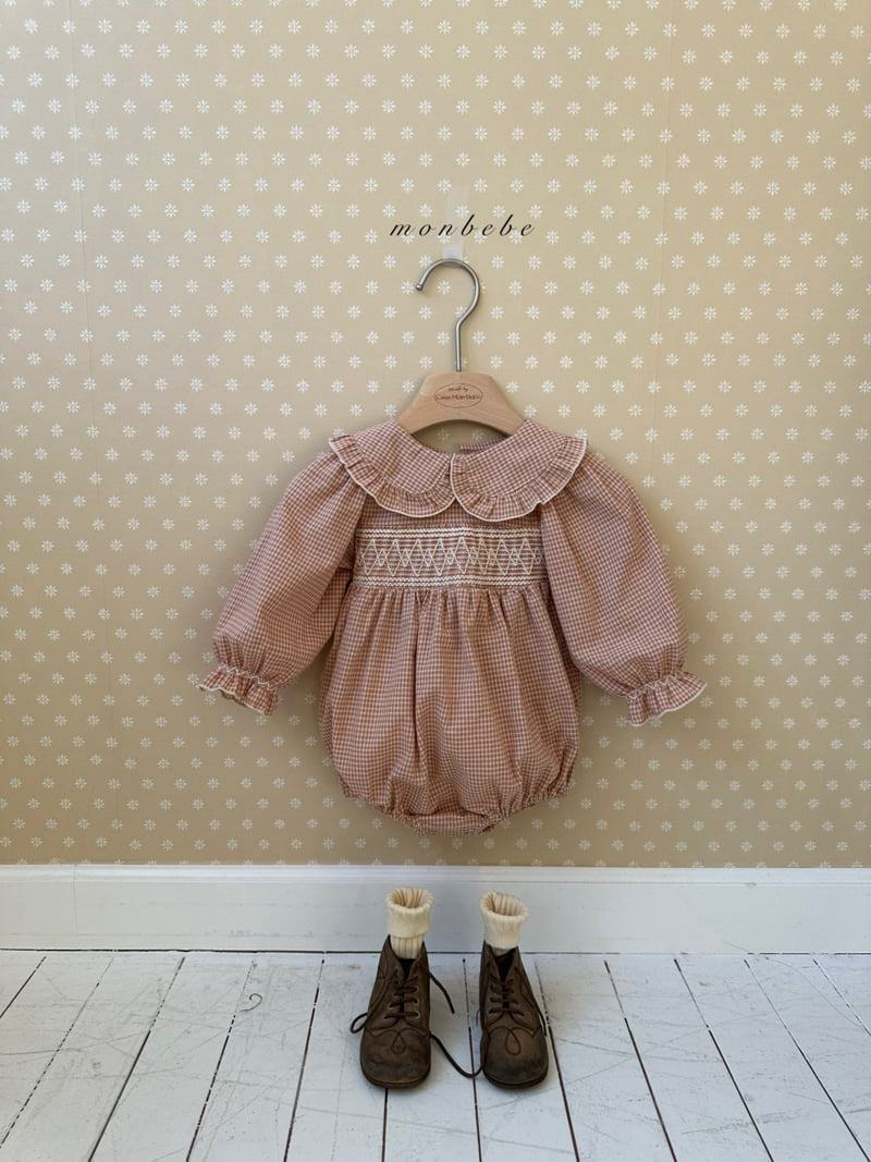 Monbebe - Korean Baby Fashion - #babyoutfit - Mila Smocked Suit - 7