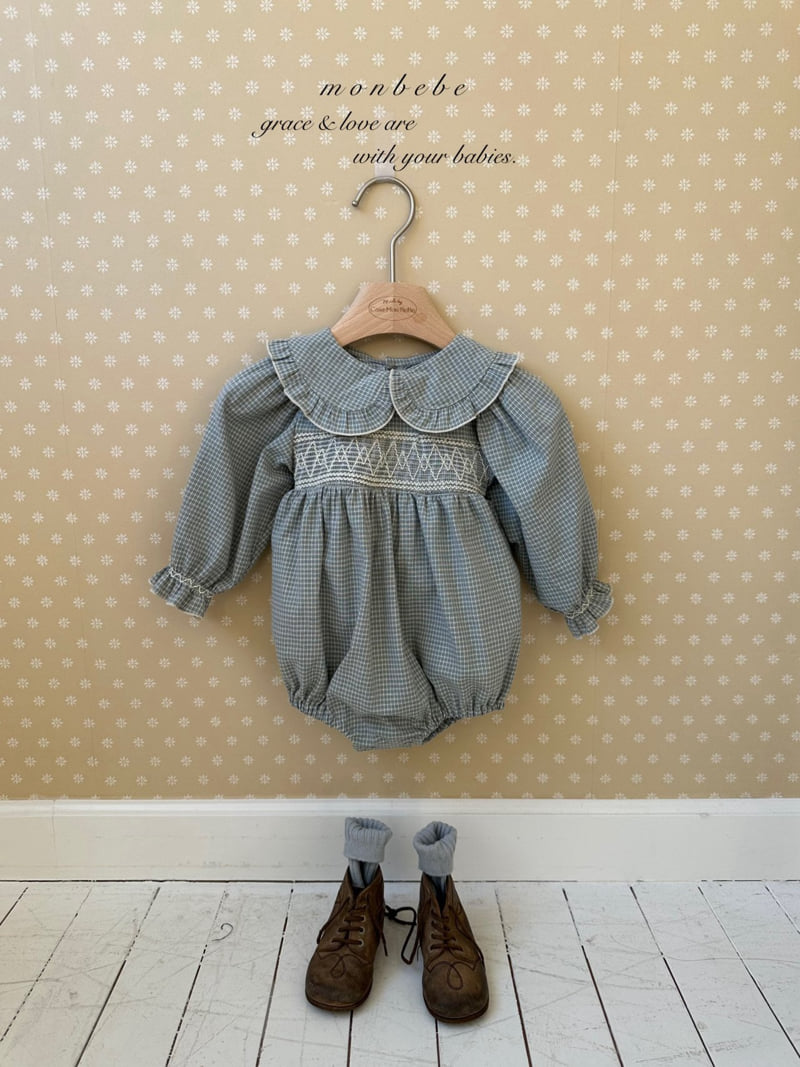 Monbebe - Korean Baby Fashion - #babyoutfit - Mila Smocked Suit - 8