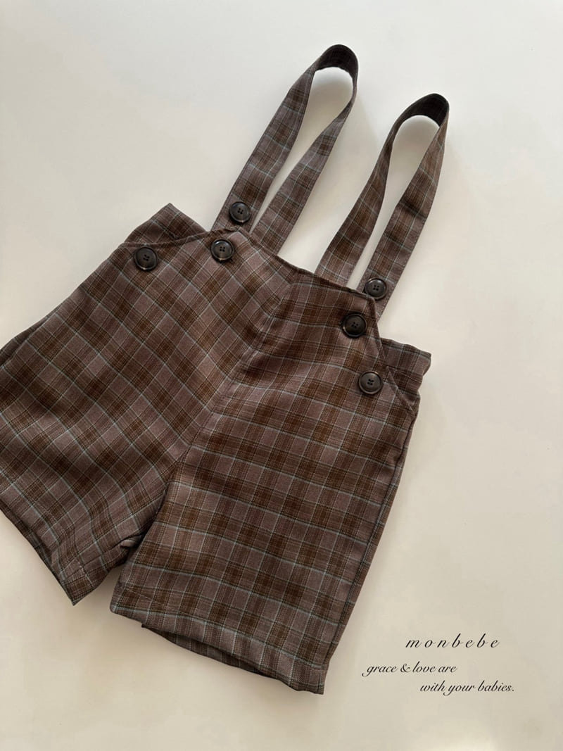 Monbebe - Korean Baby Fashion - #babyoutfit - Roy Suspender Pants - 4