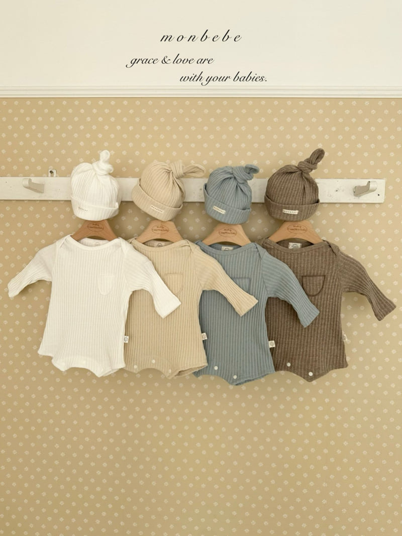 Monbebe - Korean Baby Fashion - #babyoutfit - Leo Boy Suit Beanie Set