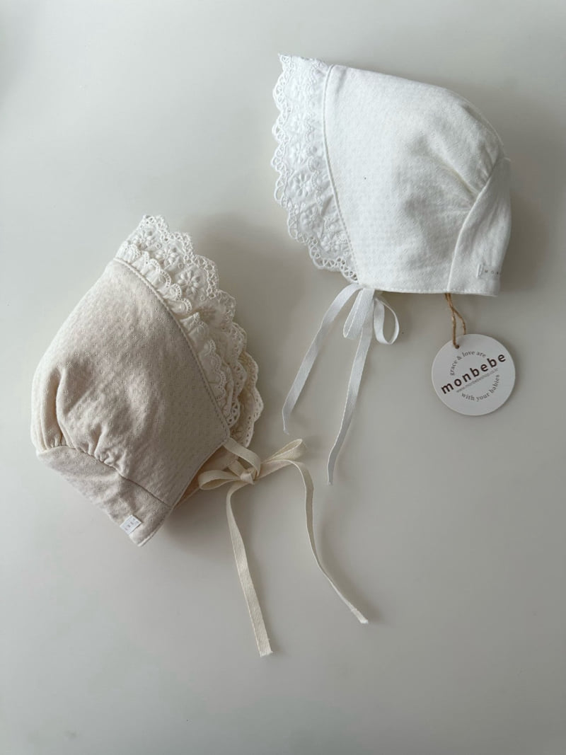 Monbebe - Korean Baby Fashion - #babywear - Noah Double Frill Bonnet