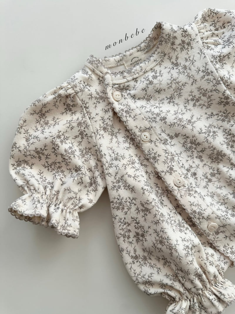 Monbebe - Korean Baby Fashion - #onlinebabyboutique - Ditsy Flower Glory Suit - 12