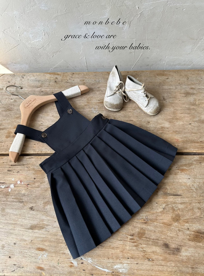 Monbebe - Korean Baby Fashion - #onlinebabyboutique - Emma Pleated Suspender Skirt - 10
