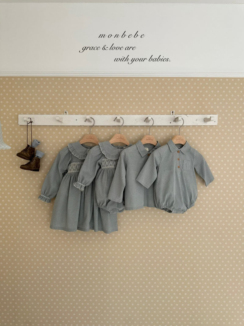 Monbebe - Korean Baby Fashion - #onlinebabyshop - Mila Smocked One-piece - 12