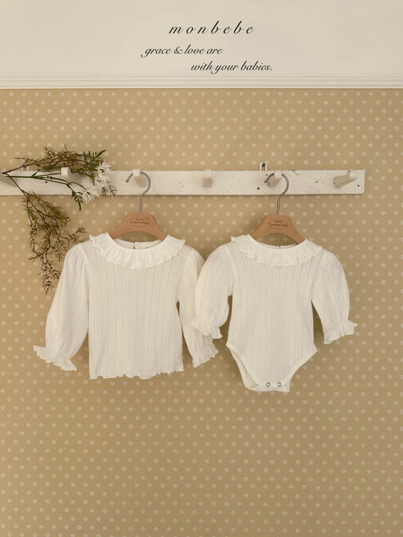 Monbebe - Korean Baby Fashion - #onlinebabyshop - Harmony Frill Tee - 7