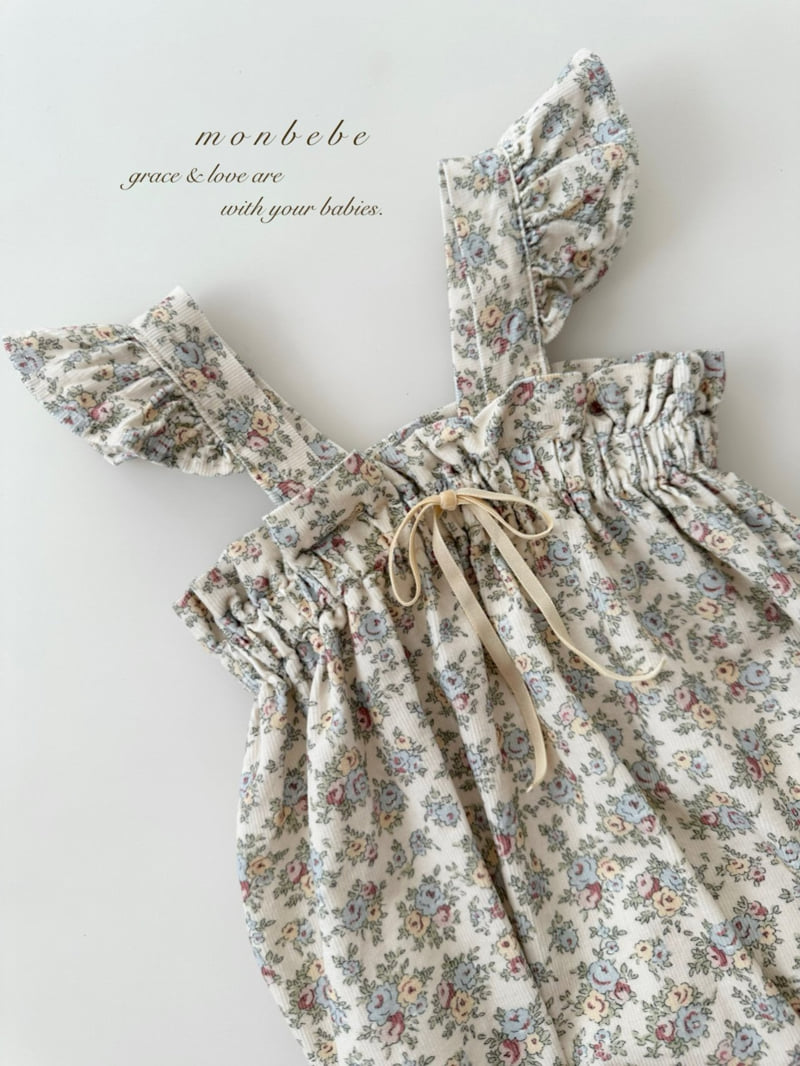 Monbebe - Korean Baby Fashion - #smilingbaby - Flower Frill One-piece - 6