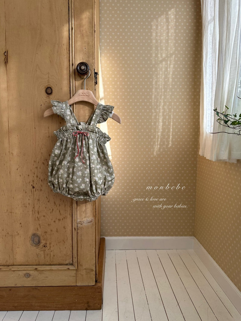 Monbebe - Korean Baby Fashion - #smilingbaby - Flower Frill Suit - 5