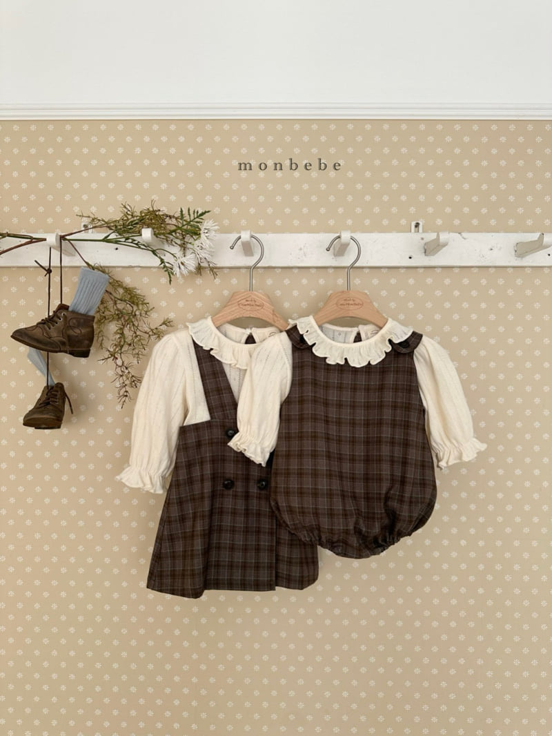 Monbebe - Korean Baby Fashion - #smilingbaby - Romy Check Suit - 6