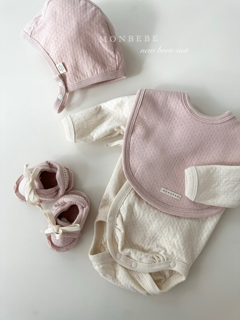 Monbebe - Korean Baby Fashion - #smilingbaby - Noah Bib - 2