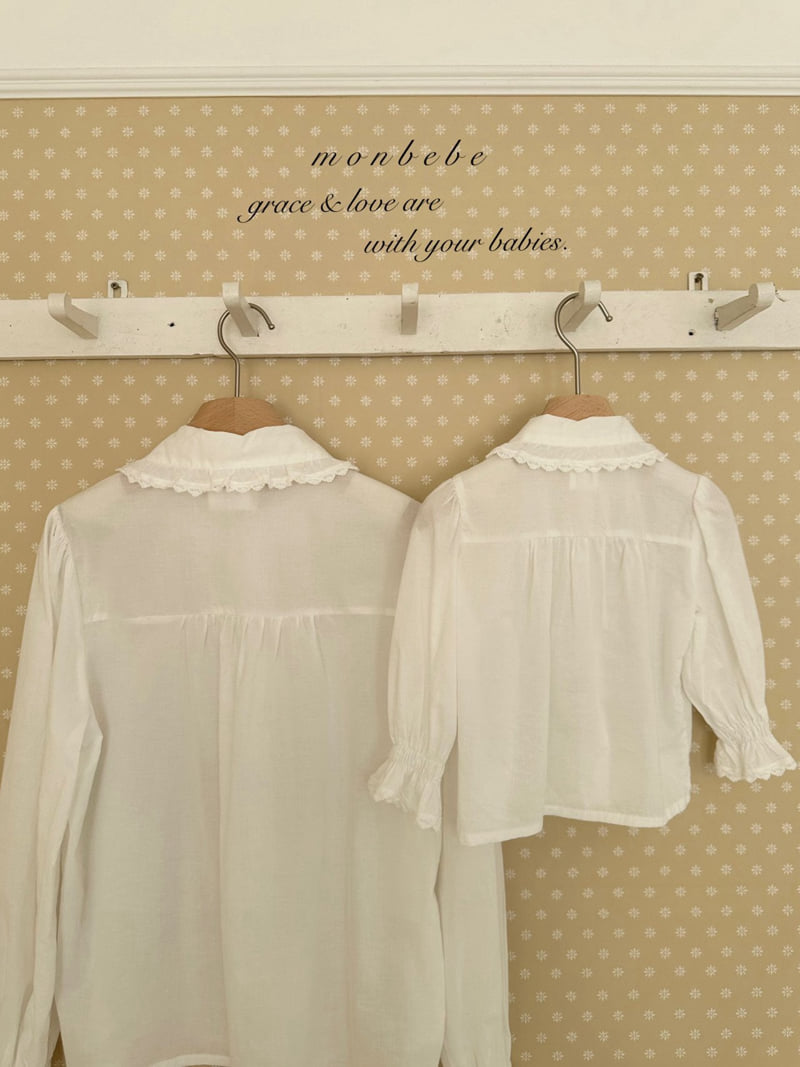 Monbebe - Korean Women Fashion - #womensfashion - Pepe Lace Blouse (Mom) - 12