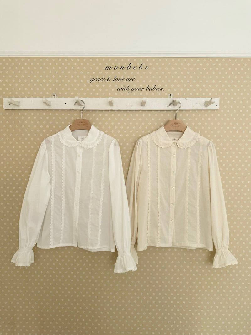 Monbebe - Korean Women Fashion - #momslook - Pepe Lace Blouse (Mom) - 4