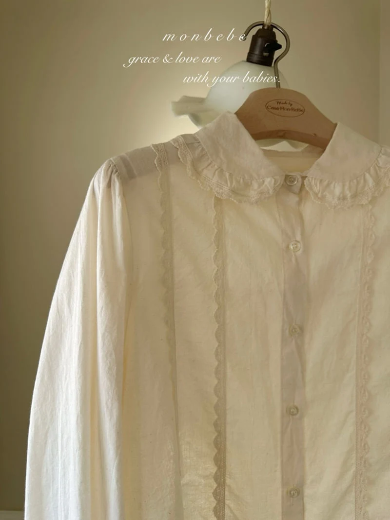 Monbebe - Korean Women Fashion - #womensfashion - Pepe Lace Blouse (Mom) - 8