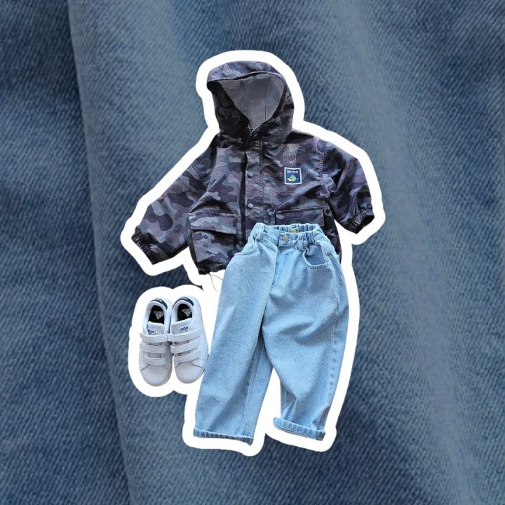 Mooi Store - Korean Children Fashion - #Kfashion4kids - Hello Light Blue Denim Pants
