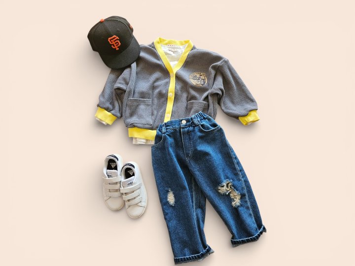 Mooi Store - Korean Children Fashion - #Kfashion4kids - Felix Waffle Cardigan - 10