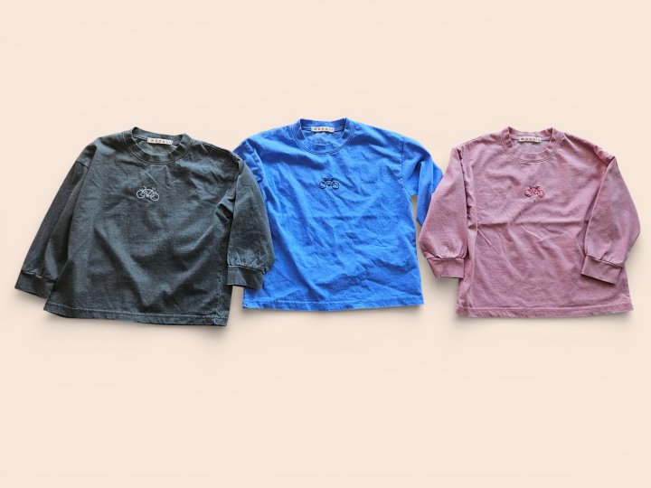 Mooi Store - Korean Children Fashion - #Kfashion4kids - Bicycle Pigment Tee - 2