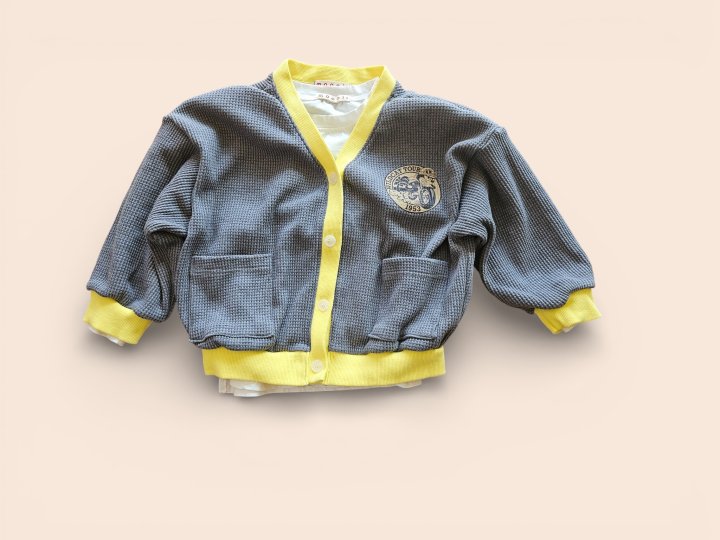 Mooi Store - Korean Children Fashion - #childofig - Felix Waffle Cardigan - 2
