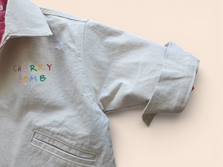 Mooi Store - Korean Children Fashion - #childofig - Cherry Boom Cotton Jacket - 9