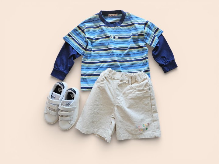 Mooi Store - Korean Children Fashion - #prettylittlegirls - Poppy Stripe Layered Tee - 4