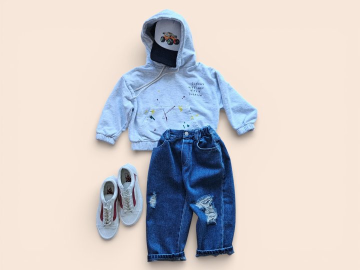 Mooi Store - Korean Children Fashion - #childrensboutique - Hand Printing Hoodie - 9