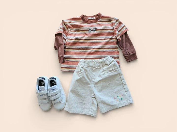 Mooi Store - Korean Children Fashion - #childrensboutique - Poppy Stripe Layered Tee - 6