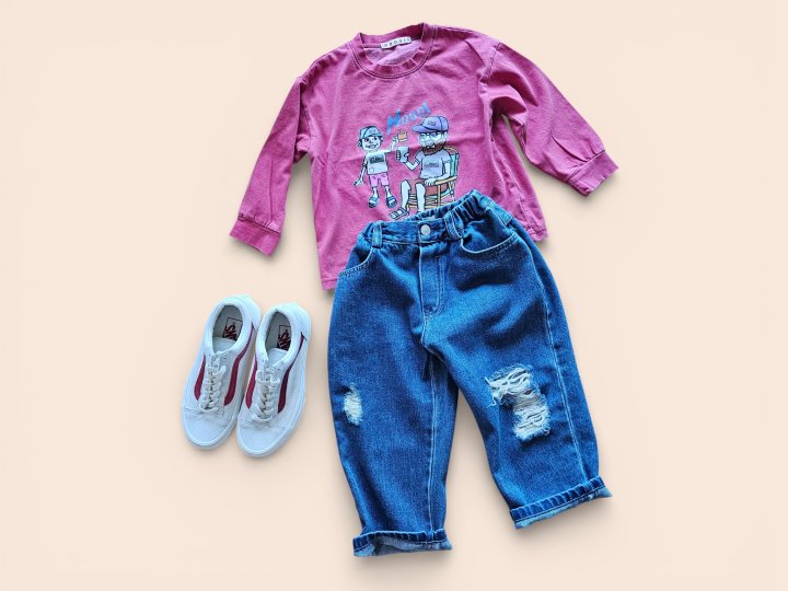 Mooi Store - Korean Children Fashion - #discoveringself - Moi Open Denim Pants - 5