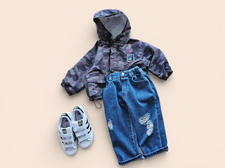Mooi Store - Korean Children Fashion - #kidsstore - Camo Hoodie Zip-Up - 6
