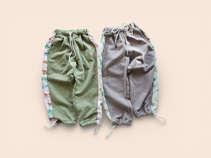 Mooi Store - Korean Children Fashion - #kidsstore - Cheetah Contrast String Pants - 5