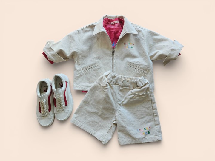 Mooi Store - Korean Children Fashion - #kidsstore - Cherry Boom Cotton Jacket - 2