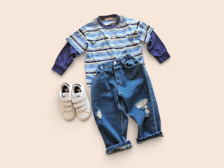 Mooi Store - Korean Children Fashion - #kidsstore - Moi Open Denim Pants - 8